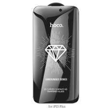 Tempered Glass Hoco Premium Series A37 Plus 120CC Large Arc Edges 28° Privacy Angle Dustproof 0.4mm 3D Anti-Static for Apple iPhone 15 Plus