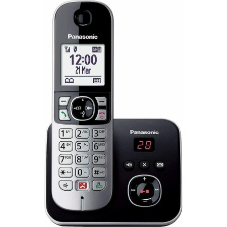 Panasonic KX-TG6861GRB Cordless Digital Phone with Call Barring and Answering Machine Black. It has various functions to protect against unwanted calls - Block unwanted calls with 1000-item block list, call block key, ring categories, unknown call indica