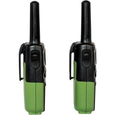 Walkie Talkie Set 2pcs with Hands Free Reception Range of Coverage 7 km 3AAA Sencor SMR 131 Black/Green