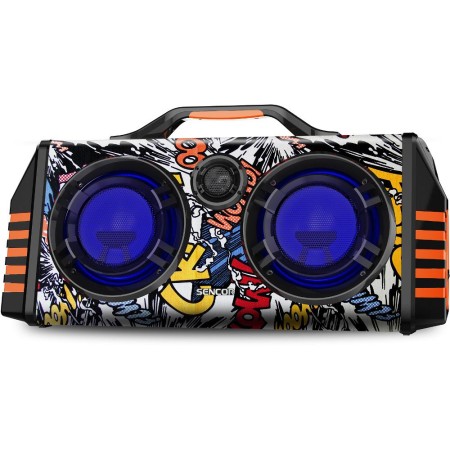 Sencor SSS 3600 KIDS Bluetooth Speaker, 70W, Karaoke, Wireless Microphone, LED Lighting, FM Radio, USB, MicroSD, 10h Battery Life