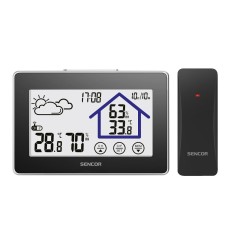 Weather Station - Clock - Alarm Clock Sencor SWS 2850 with Wireless Sensor and LCD Touch Screen