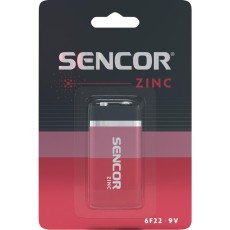 Battery Sencor SBA 6F22 Zinc-Carbon 9V