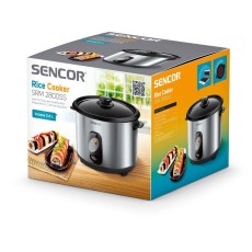Electric Rice Cooker 2.8lt Stainless Steel Sencor SRM 2800SS Silver
