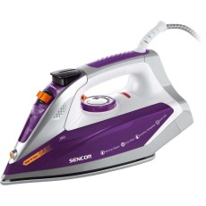 Steam Iron with Ceramic Plate and Detachable Drip-Stop Container 2400W Sencor SSI 8710VT Purple