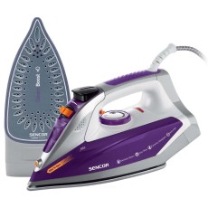 Steam Iron with Ceramic Plate and Detachable Drip-Stop Container 2400W Sencor SSI 8710VT Purple