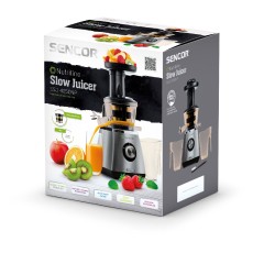 Slow Squeeze Juicer Titanium Strainer 400W Sencor SSJ 4050NP Black/Silver