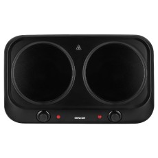 Portable Ceramic Double Hob 1200W 19cm Sencor SCP 2263BK Black