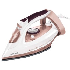 Steam Iron with Drip-Stop Ceramic Plate 3100W Sencor SSI 3520RS White/Pink