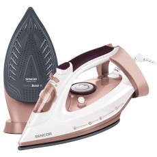 Steam Iron with Drip-Stop Ceramic Plate 3100W Sencor SSI 3520RS White/Pink