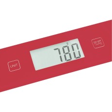 Kitchen Scale 5Kg LCD Screen UltraSlim Glass Sencor SKS 5034RD Red