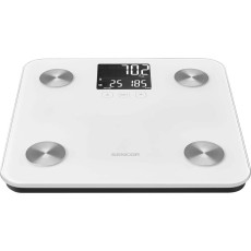 Bathroom Scale with Biometric Measurements and 12 Memories Sencor SBS 6025WH White