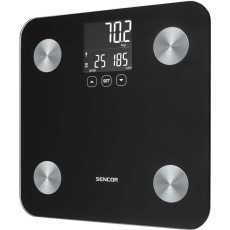 Bathroom Scale with Biometric Measurements and 12 Memories Sencor SBS 6026BK Black