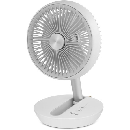 Cordless Desktop Fan Sencor SFE 0773WH 5W 4000mAh with 4 Speeds Up to 15 Hours Operartion White