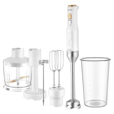 Hand Blender 5 in1 with Stainless Steel Wand 1200W Sencor SHB 6441WH White