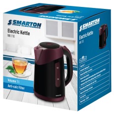 Kettle 1lt 1200W Smarton WK 110 Black