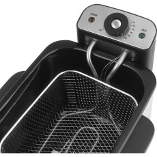 Stainless Steel Fryer with Temperature Control 3lt 2200W Smarton FR350 Silver