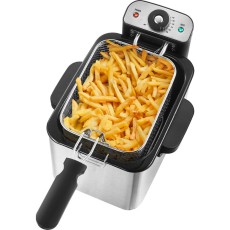 Stainless Steel Fryer with Temperature Control 3lt 2200W Smarton FR350 Silver