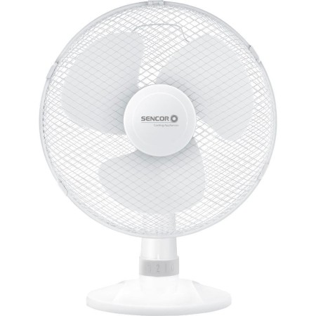 Desktop Fan Sencor SFE 3027WH-EUE3 40W with 3 Speeds and Horizontal Rotation of 90° White