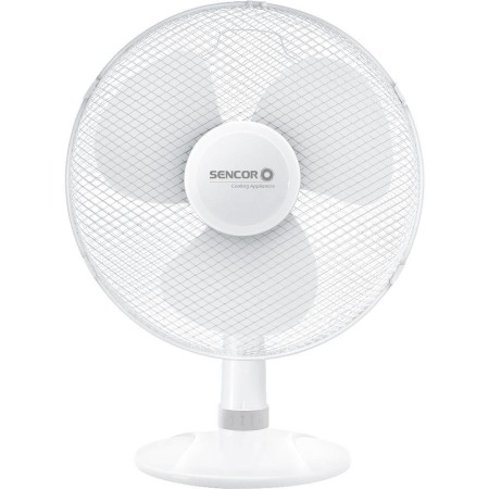 Desktop Fan Sencor SFE 4037WH-EUE3 50W with 3 Speeds and Horizontal Rotation of 90° White