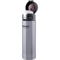 Stainless Steel & Plastic Thermos Vacuum Bottle 420ml BRANCHE Lamart LT4008 Silver
