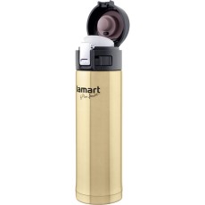 Stainless Steel & Plastic Thermos Vacuum Bottle 420ml BRANCHE Lamart LT4009 Gold
