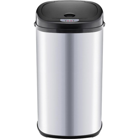 Stainless Steel Waste Bin with Photocell 42lt SENSOR Lamart LT8022 Silver/Black