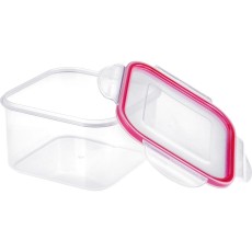Plastic Food Container with Clip Suitable for Microwave Oven 1lt Lamart LT6005 Transparent
