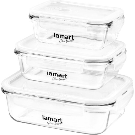 SET 3RCT GLASS FOODBOX AIR Lamart LT6011