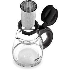 Glass Teapot with Filter 1.5lt 13cm Lamart LT7027 Transparent/Black
