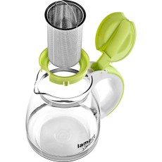 Teapot with Filter Glass 1.5lt 13cm Lamart LT7028 Transparent/Green