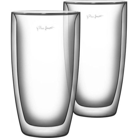 Double Walled Coffee Glasses Set of 2pcs 380ml VASO Lamart LT9011 Transparent