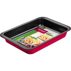 Rectangular Baking Pan with non-stick Coating 42x29x5cm Lamart LT3075 Red
