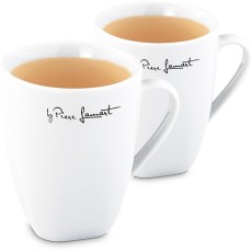 Porcelain Mug Set 350ml 2pcs DINE Lamart LT9015 White