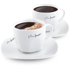 Porcelain Coffee Cup Set 190ml 2pc DINE Lamart LT9016 White