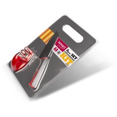 Metal Cooking Utensils and Chopping Board Set 3pc  Lamart LT2099 Grey