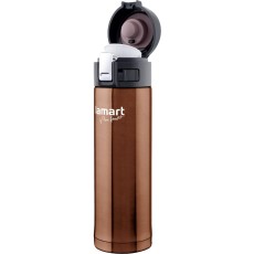 Stainless Steel & Plastic Thermos Vacuum Bottle 420ml BRANCHE Lamart LT4064 Brown