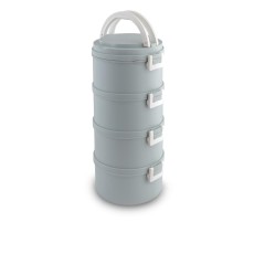 Lunchbox 4 Levels Capacity 4x700ml lLamart LT6041 Grey
