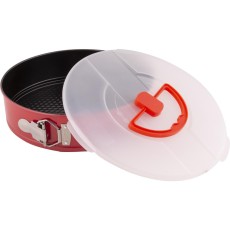 Round Pastry Mold with Removable Base and Lid Non-Stick 26?6.5cm Lamart LT3104 Black