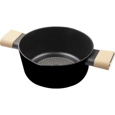 Pot POELE Non-stick Aluminum 20x9cm 2.4lt Lamart LT1218 Black/Beige