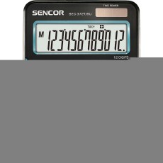 Sencor SEC 372T/BU Dual LCD 12 Digit Calculator Blue