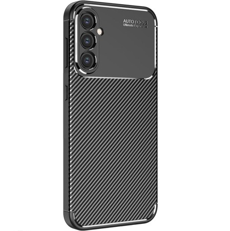 Case Ancus AutoFocus Carbon Fiber για Samsung SM-A356 Galaxy A35 5G Black