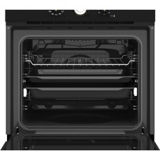 Built-in TEKA Oven with SurroundTemp and 20 Programmed Recipe 70lt 60cm HRB 6300 Anthracite Brass