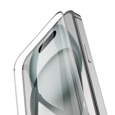 Tempered Glass Hoco Premium Series A37 120CC Large Arc Edges Dustproof 0.4mm 3D Anti-Static for Apple iPhone 15 Pro
