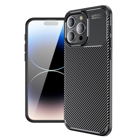 Case Ancus AutoFocus Carbon Fiber για Apple iPhone 16 Pro Black