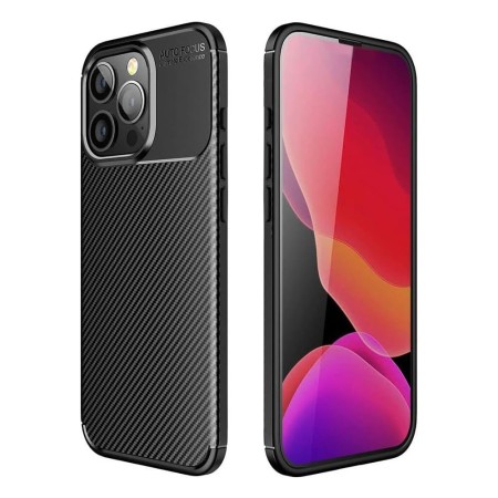 Case Ancus AutoFocus Carbon Fiber για Apple iPhone 16 Pro Max Black