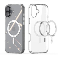 Case TPU Ancus Magnetic Ring for Apple iPhone 16 Plus Transparent
