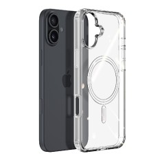 Case TPU Ancus Magnetic Ring for Apple iPhone 16 Plus Transparent
