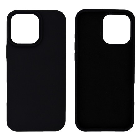 Case Ancus Silicon Liquid for Apple iPhone 16 Pro Max Black