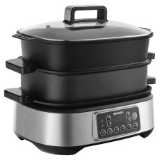 Ηλεκτρική Γάστρα Sencor SPR 6300BK με Grill Rice Cooker και Ατμομάγειρα Sencor Χωρητικότητα 6lt