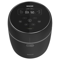 Rice Steamer Sencor SRM 0671BK  0.6lt 500W with Non-stick Surface Low Carb and Low Sugar Function Black